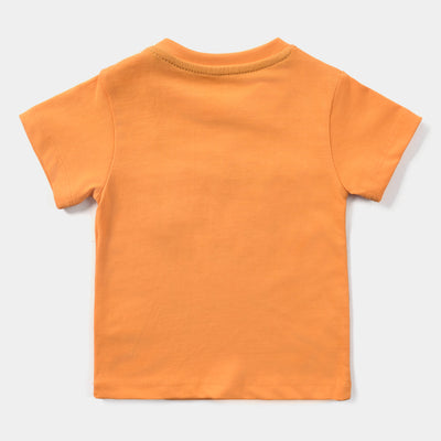 Infant Boys Cotton Jersey Round Neck T-Shirt Roar Cool Dino-B.Marigold