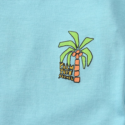 Boys Cotton Jersey T-Shirt H/S Palm Tree Summer-T.Breeze
