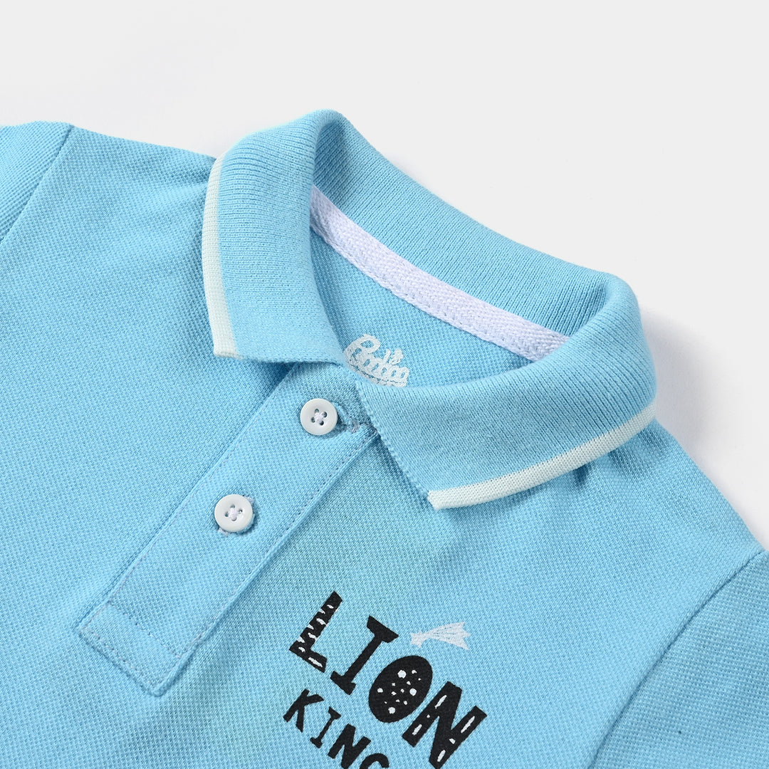 Infant Boys Cotton PK Polo Lion-T.Breeze