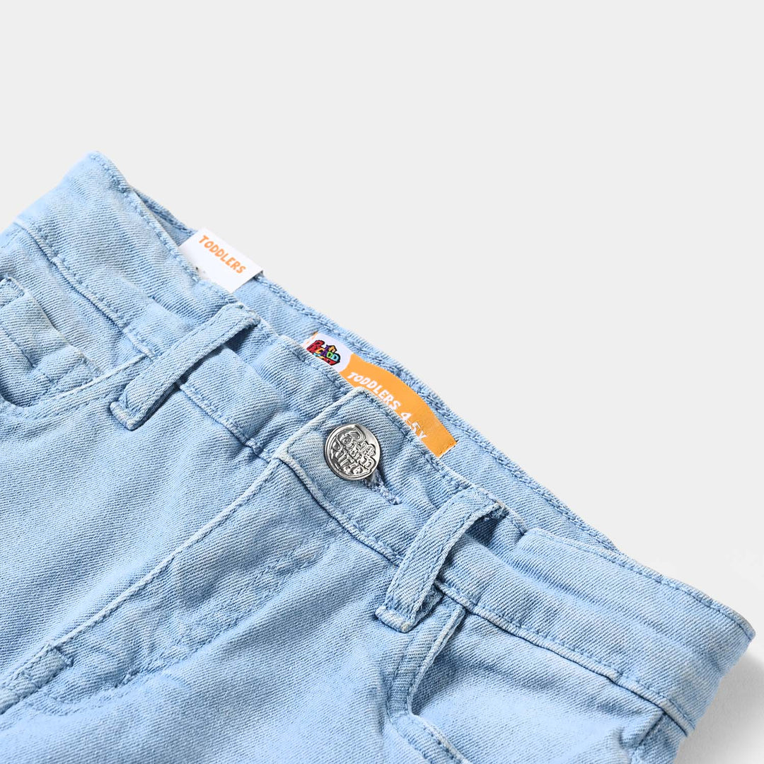 Boys Denim Stretch Pant Character-Ice Blue