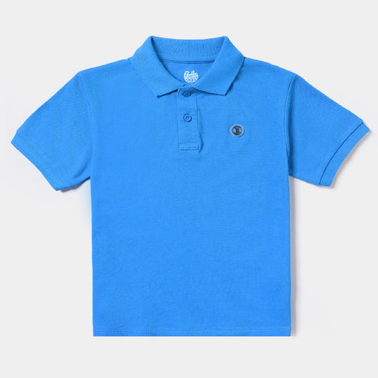 Infant Boys Cotton PK Polo Basic-B.Blue