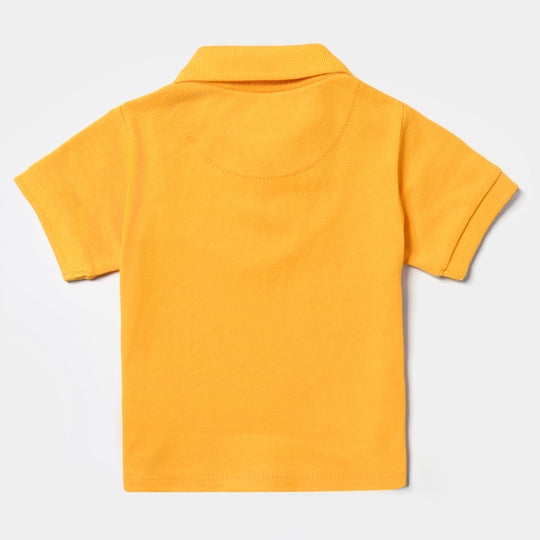 Infant Boys Cotton PK Polo Basic-Citrus