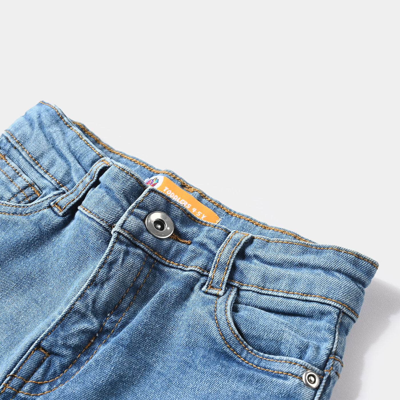 Boys Denim Stretch Short Basic-LT.Blue