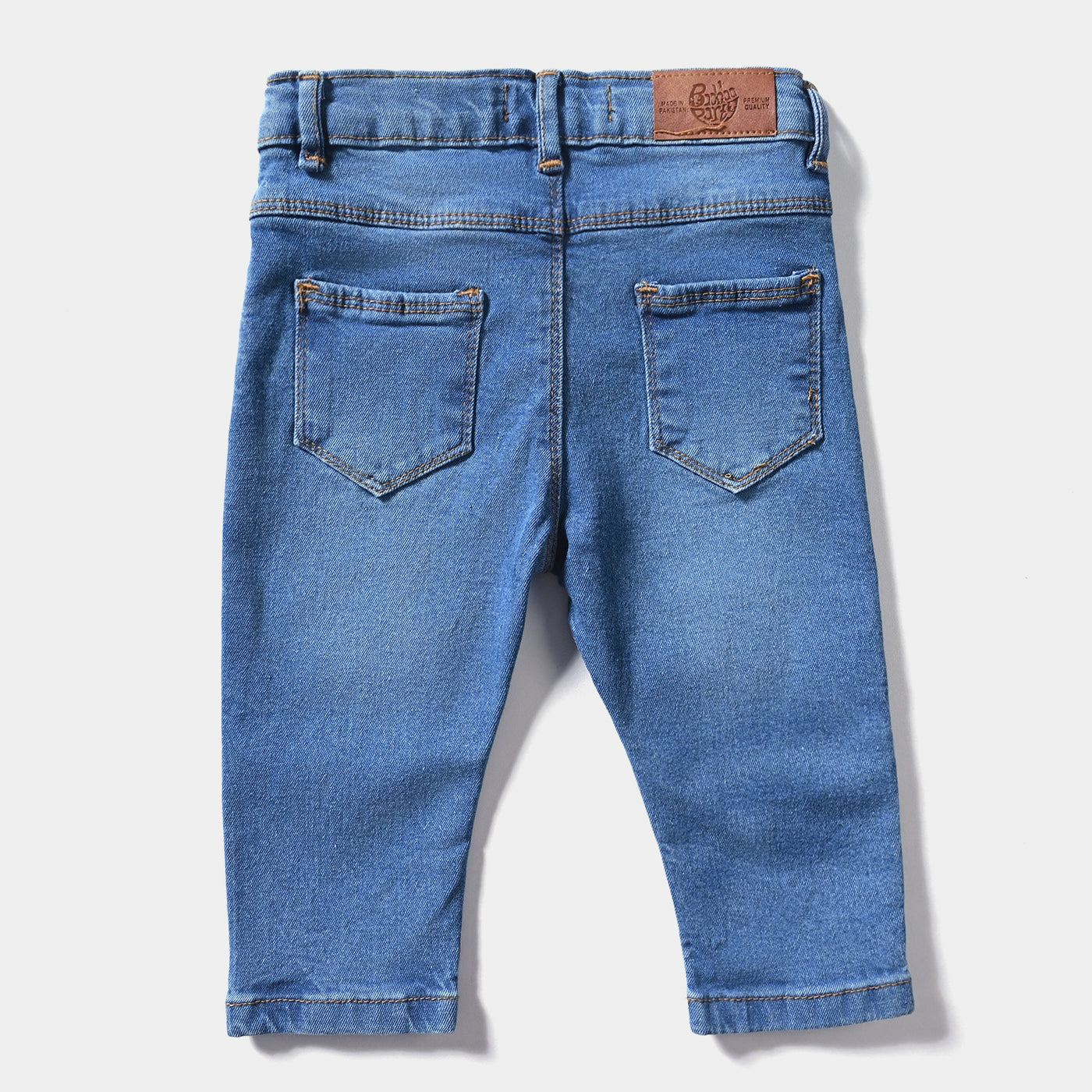 Infant Boys Denim Stretch Pant Moonster-Mid Blue