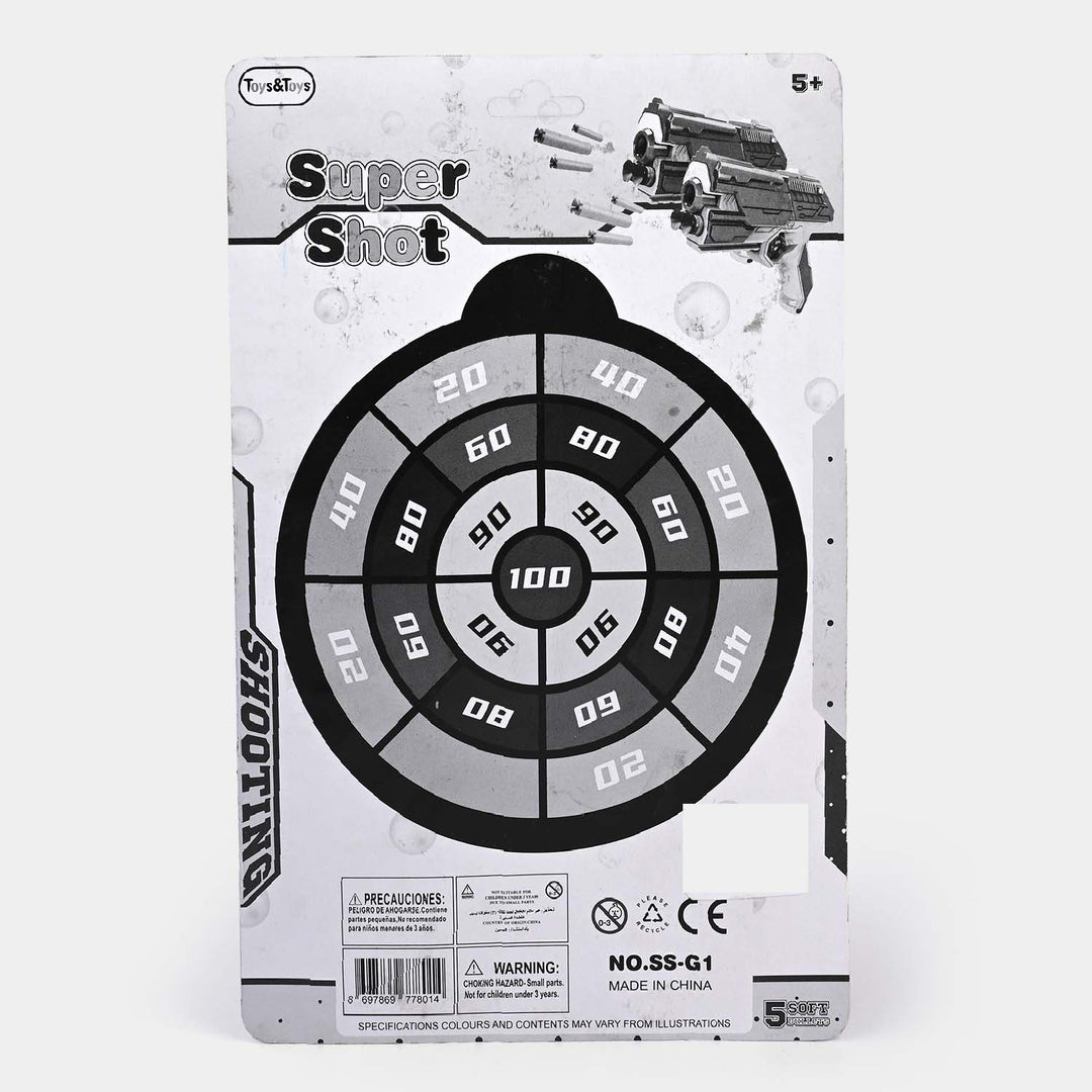 Soft Dart Target Toy -Blue