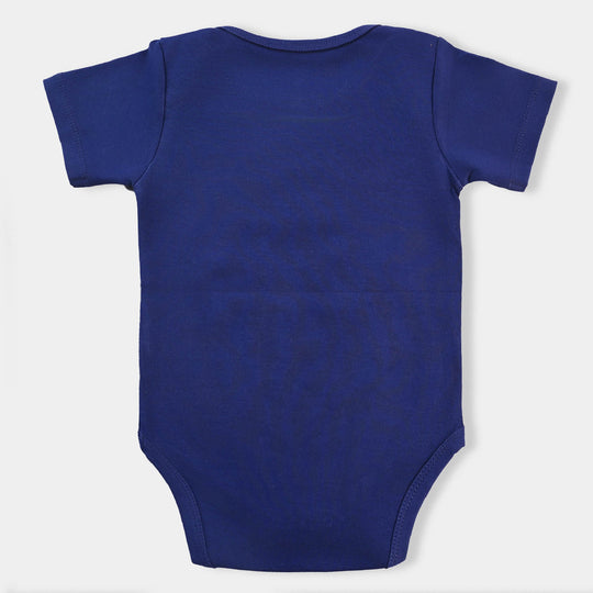 Infant Unisex Cotton Interlock Romper Cutest Khala-Blue