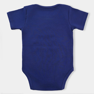 Infant Unisex Cotton Interlock Romper Cutest Khala-Blue