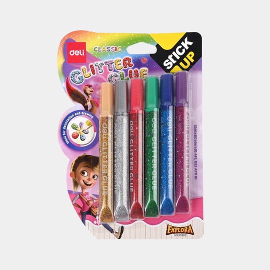 Classic Glitter Glue 6Pcs