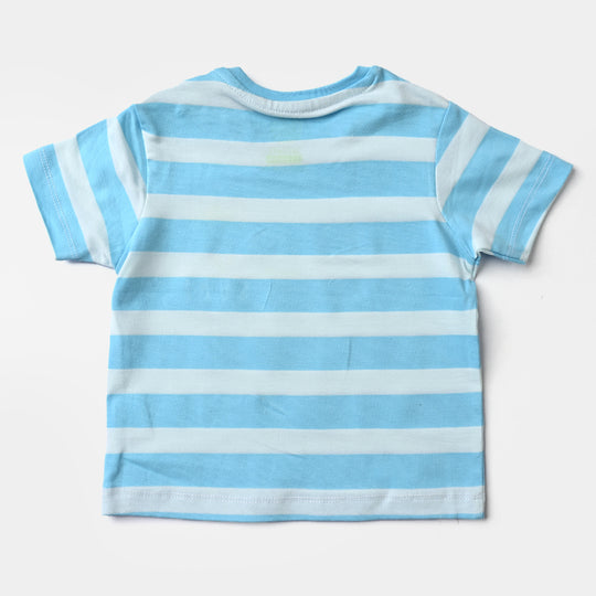 Infant Boys Cotton Jersey Round Neck T-Shirt Live To Surf-T.Breeze