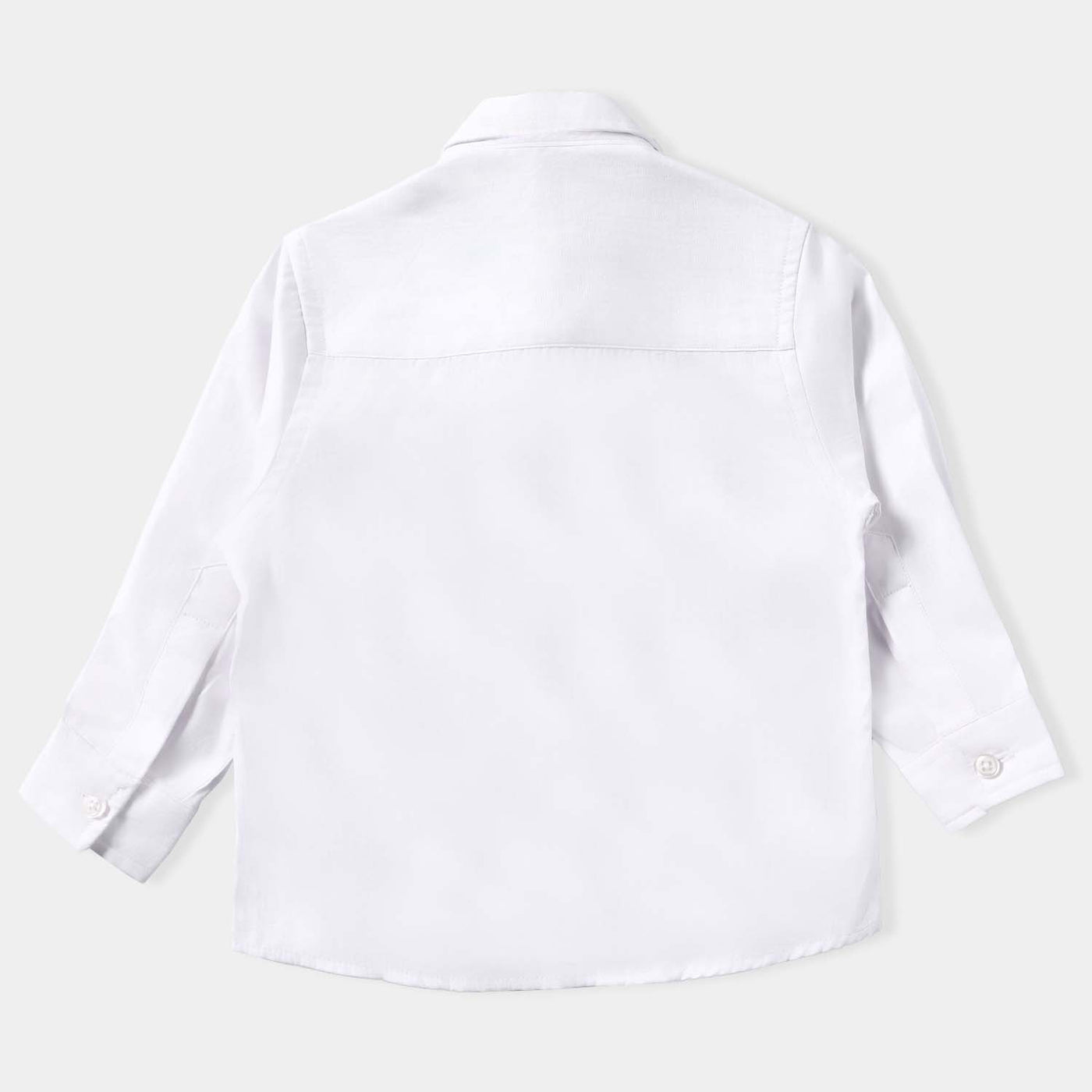 Infant Boys Cotton Poplin Formal Shirt-White