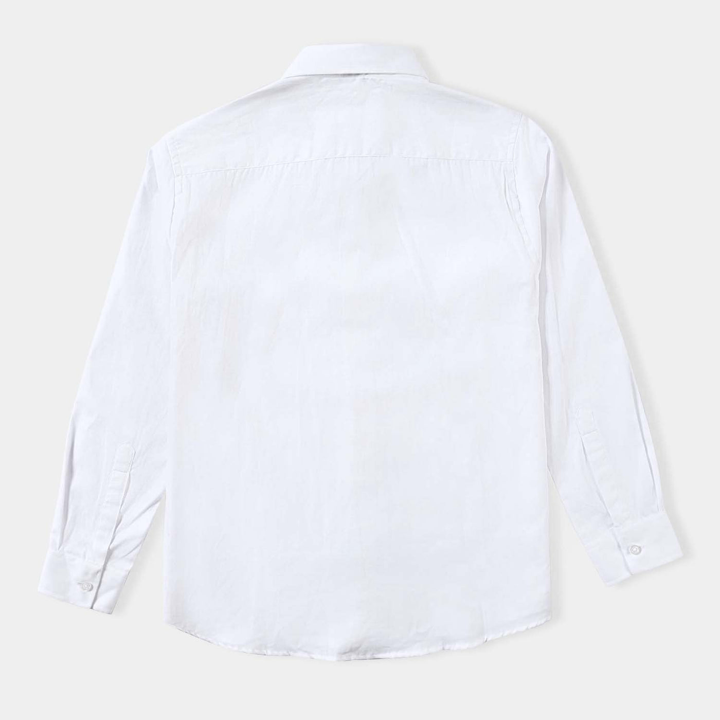 Boys Cotton Poplin Formal Shirt-White