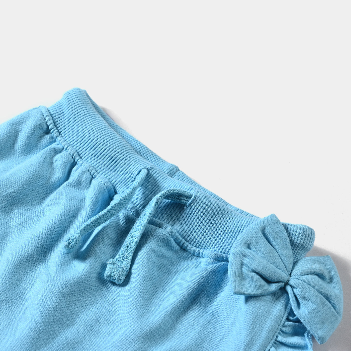 Girls Cotton Terry Short Bow With Frill-T.Breeze