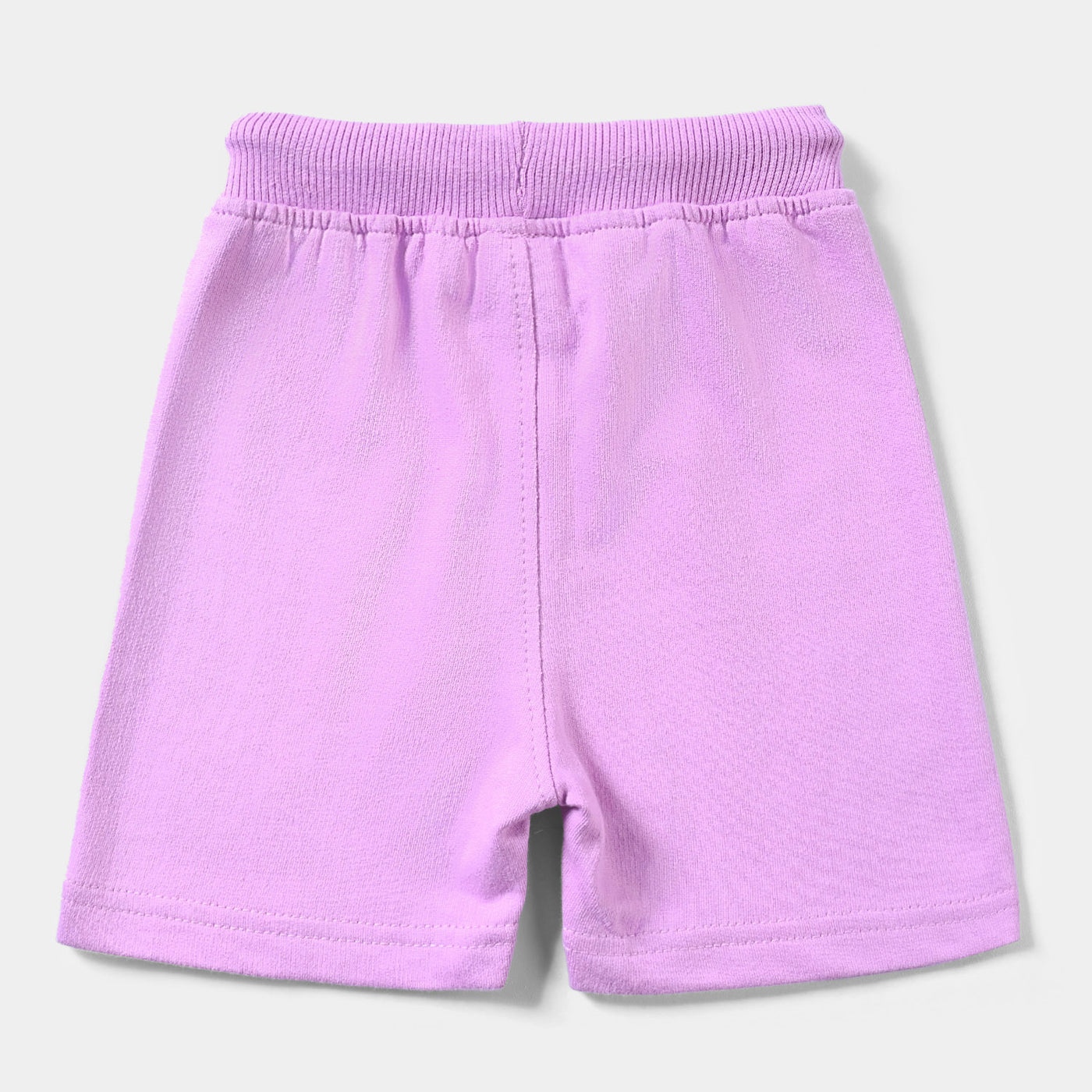 Girls Cotton Terry Short Rainbow Heart-ORCHID