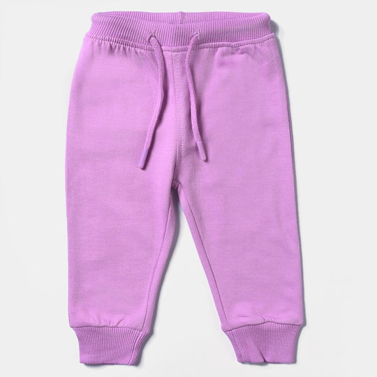 Infant Girls Cotton Terry Sleeping Pyjama Basic-ORCHID