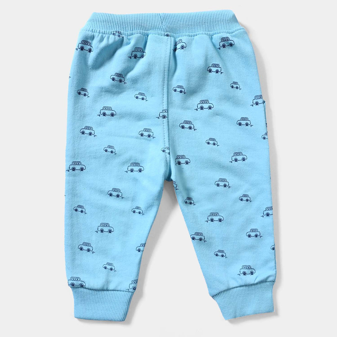 Infant Boys Cotton Terry Sleeping Pyjama Cars-T.Breeze