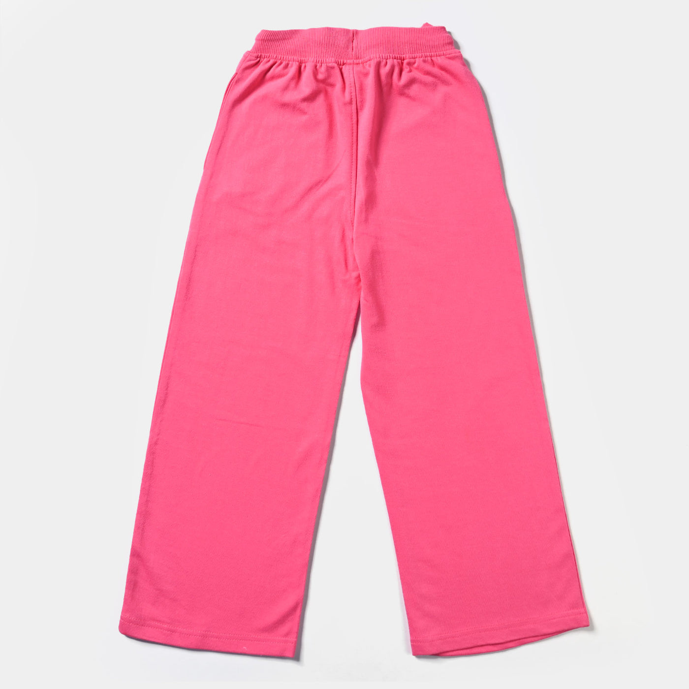 Girls Cotton Terry Jersey Pyjama Basic-Hot Pink