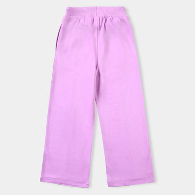 Girls Cotton Terry Pyjama Good Things-ORCHID