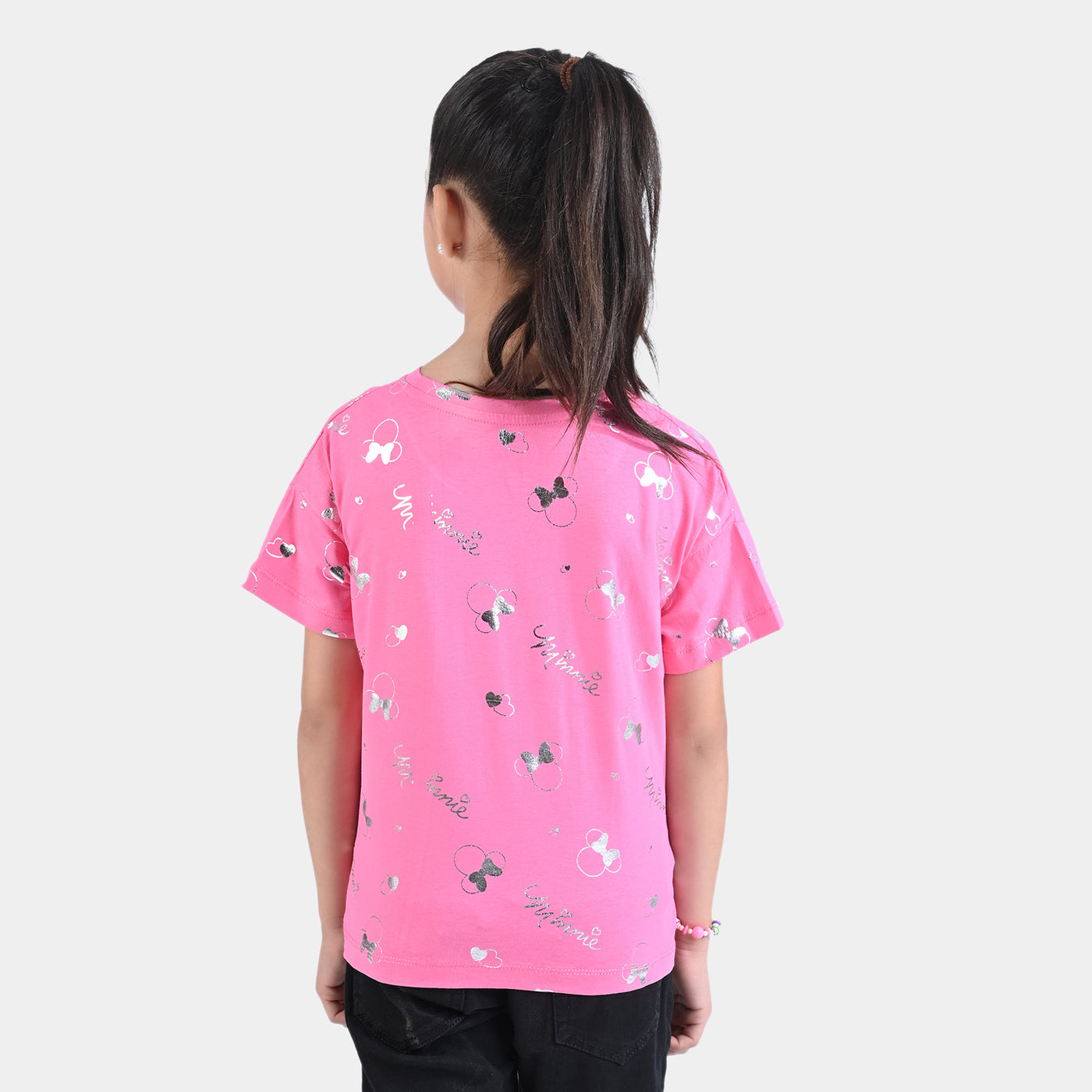 Girls Cotton Jersey T-Shirt H/S-Pink