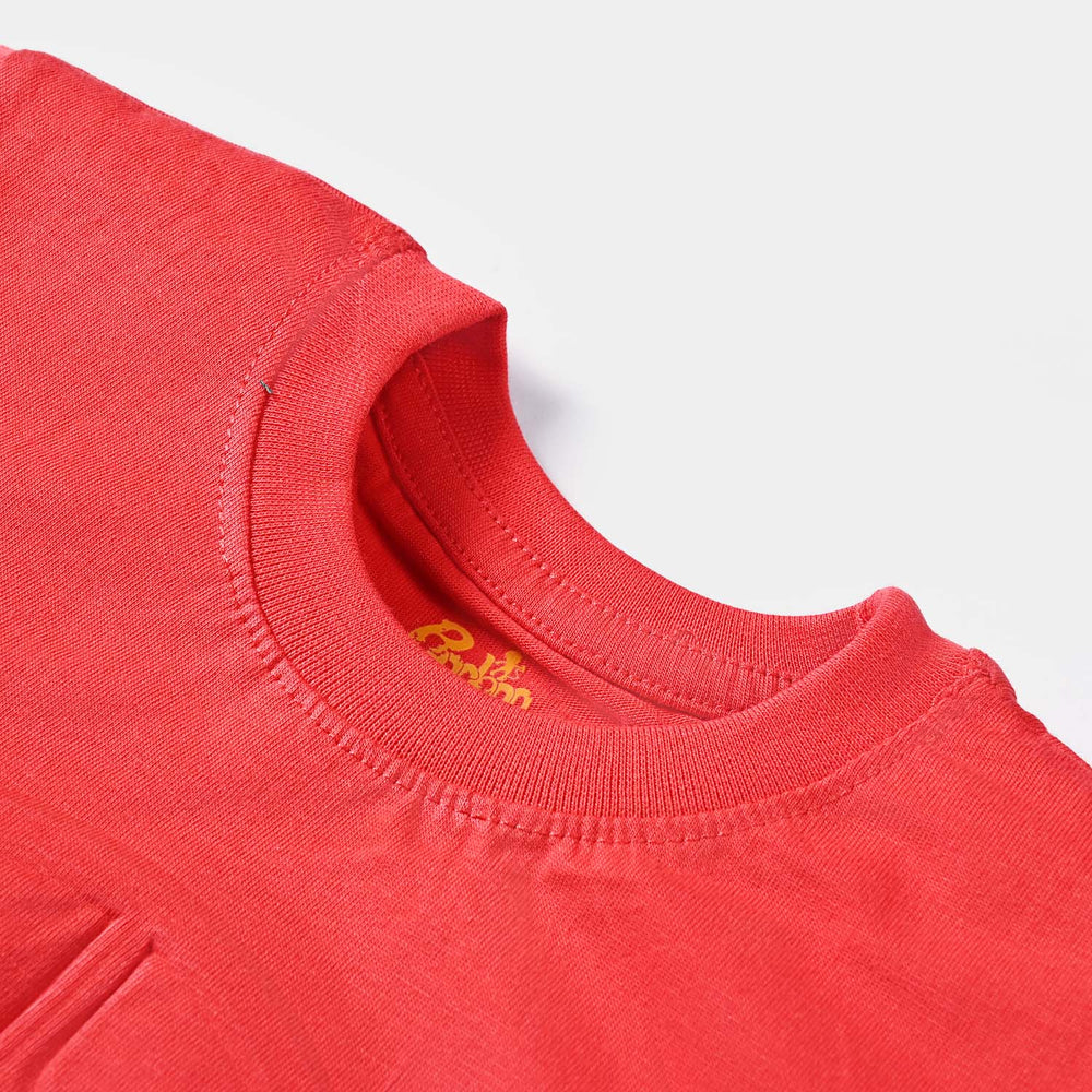 Boys Cotton Jersey T-Shirt H/S Character-HR.Red