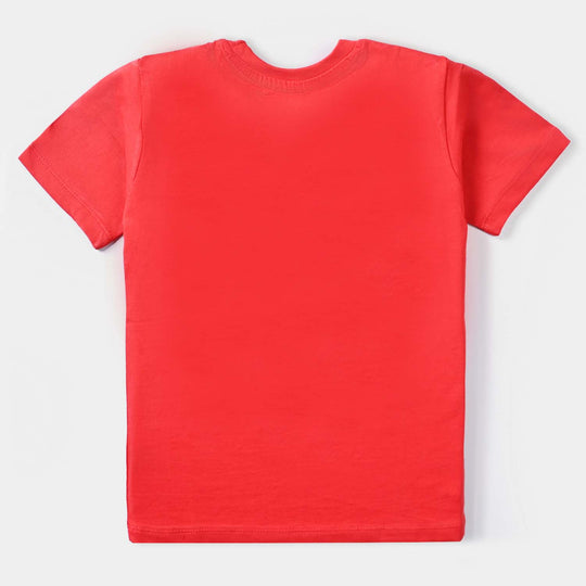 Boys Cotton Jersey T-Shirt H/S Character-HR.Red