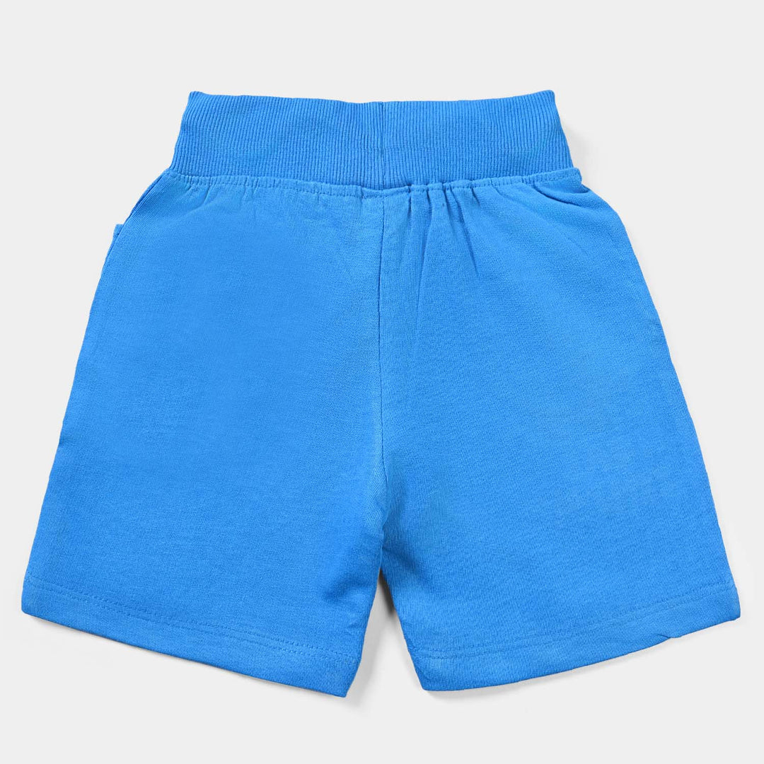 Boys Cotton Terry Short Street Real Tricks-B-Blue