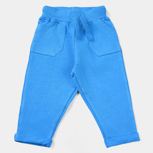 Infant Boys Cotton Terry Sleeping Pyjama Basic-B.Blue