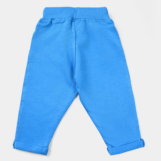 Infant Boys Cotton Terry Sleeping Pyjama Basic-B.Blue