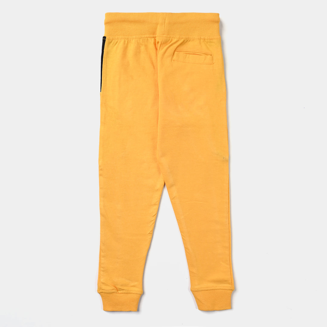 Boys Cotton Terry Pyjama Unlimited Adventure-Citrus