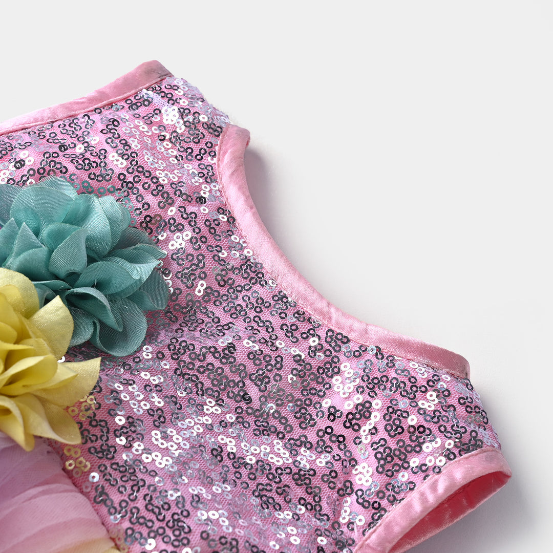 Infant Girls Net Fancy Frock Unicorn-Multi Price in Pakistan | Bachaa Party Infant Girls Net Fancy Frock Unicorn-Multi Price in Pakistan | Bachaa Party