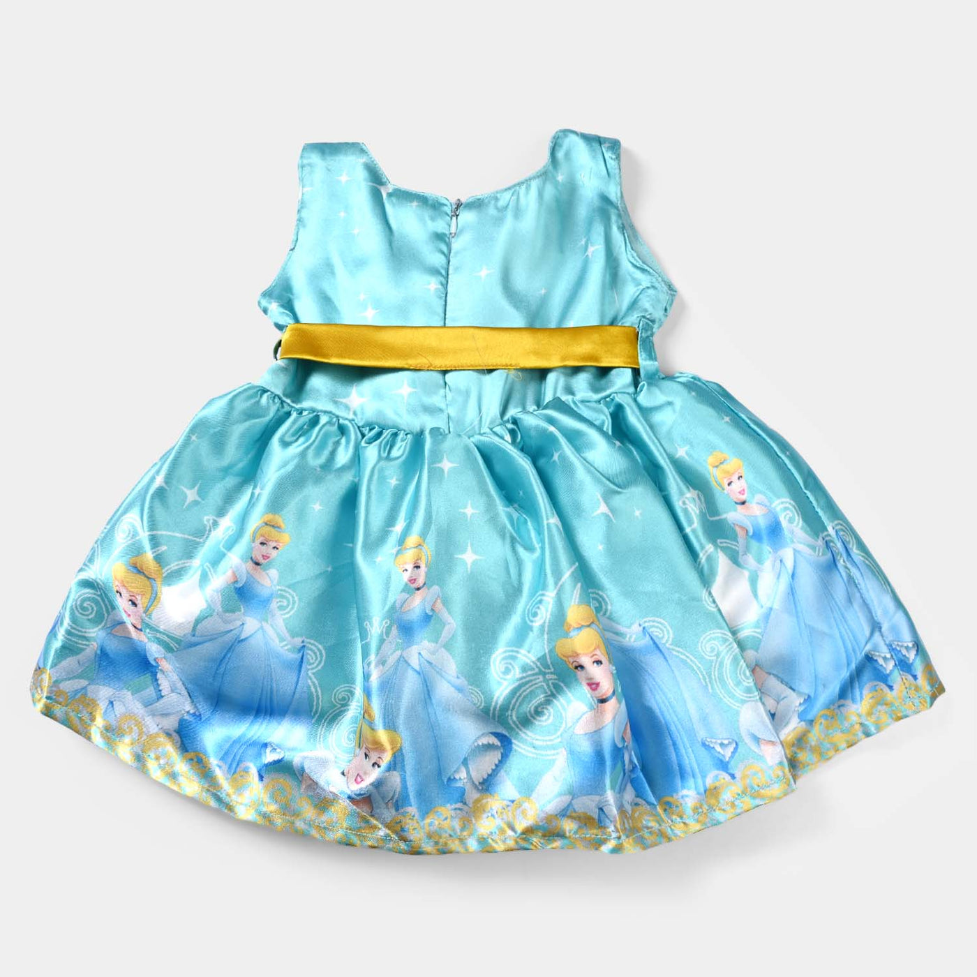 Infant Girls Poly Satin Fancy Frock-Multi