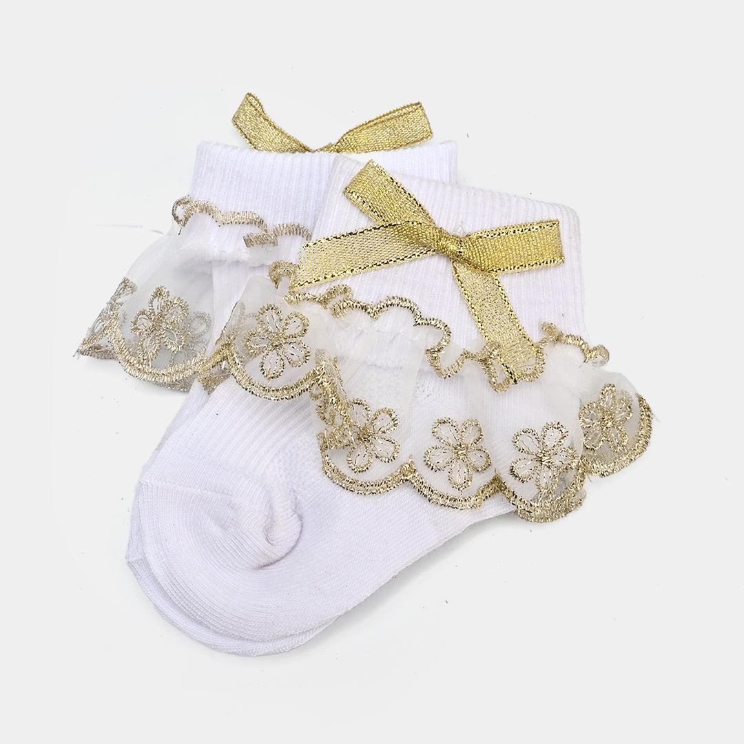 Baby Girls Fancy Frill Socks