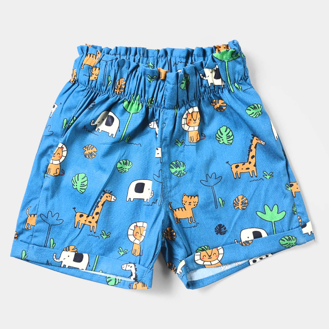 Infant Boys Oxford Woven Suit Animals-Teal