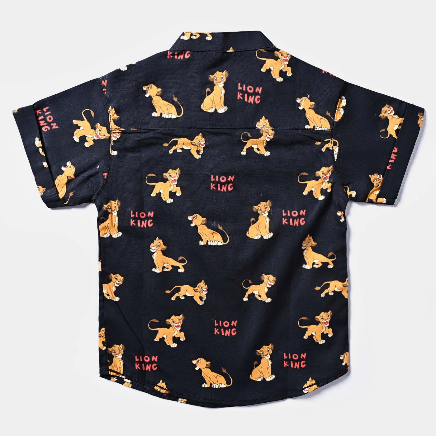 Infant Boys Oxford Woven Suit Lion King-BLACK