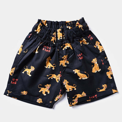 Infant Boys Oxford Woven Suit Lion King-BLACK