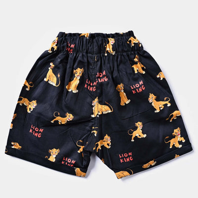 Infant Boys Oxford Woven Suit Lion King-BLACK