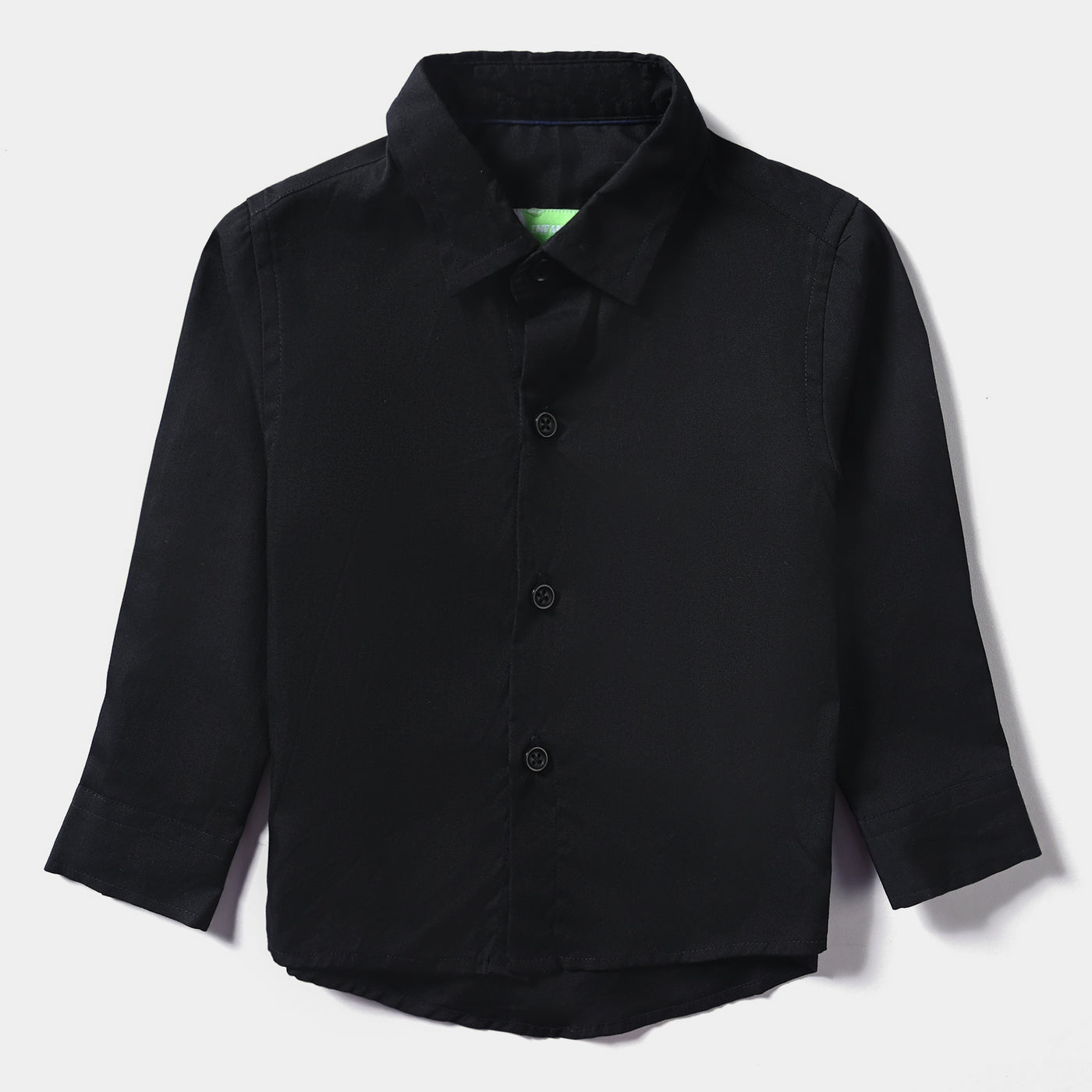 Infant Boys Cotton Poplin Formal Shirt-BLACK