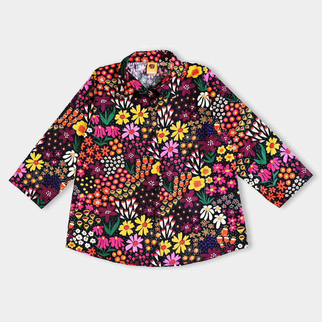 Girls Cotton Poplin Co-ord Set Floretta -Multi