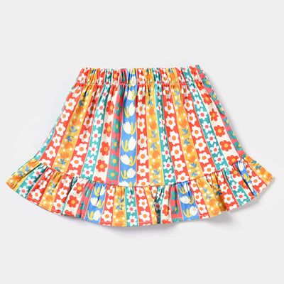 Infant Girls Cotton Poplin Short Skirt Florina-Multi