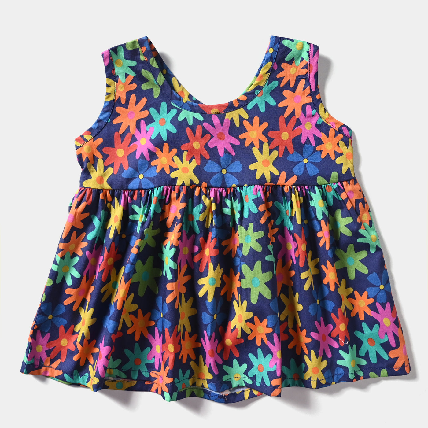 Infant Girls Casual Frock-Multi