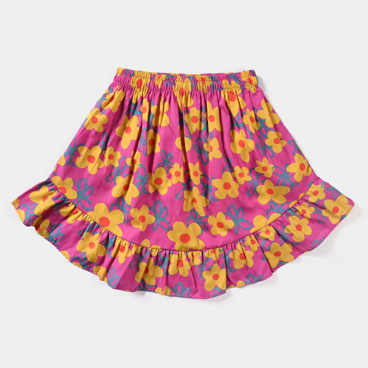 Girls Cotton Poplin Short Skirt Stella-Pink