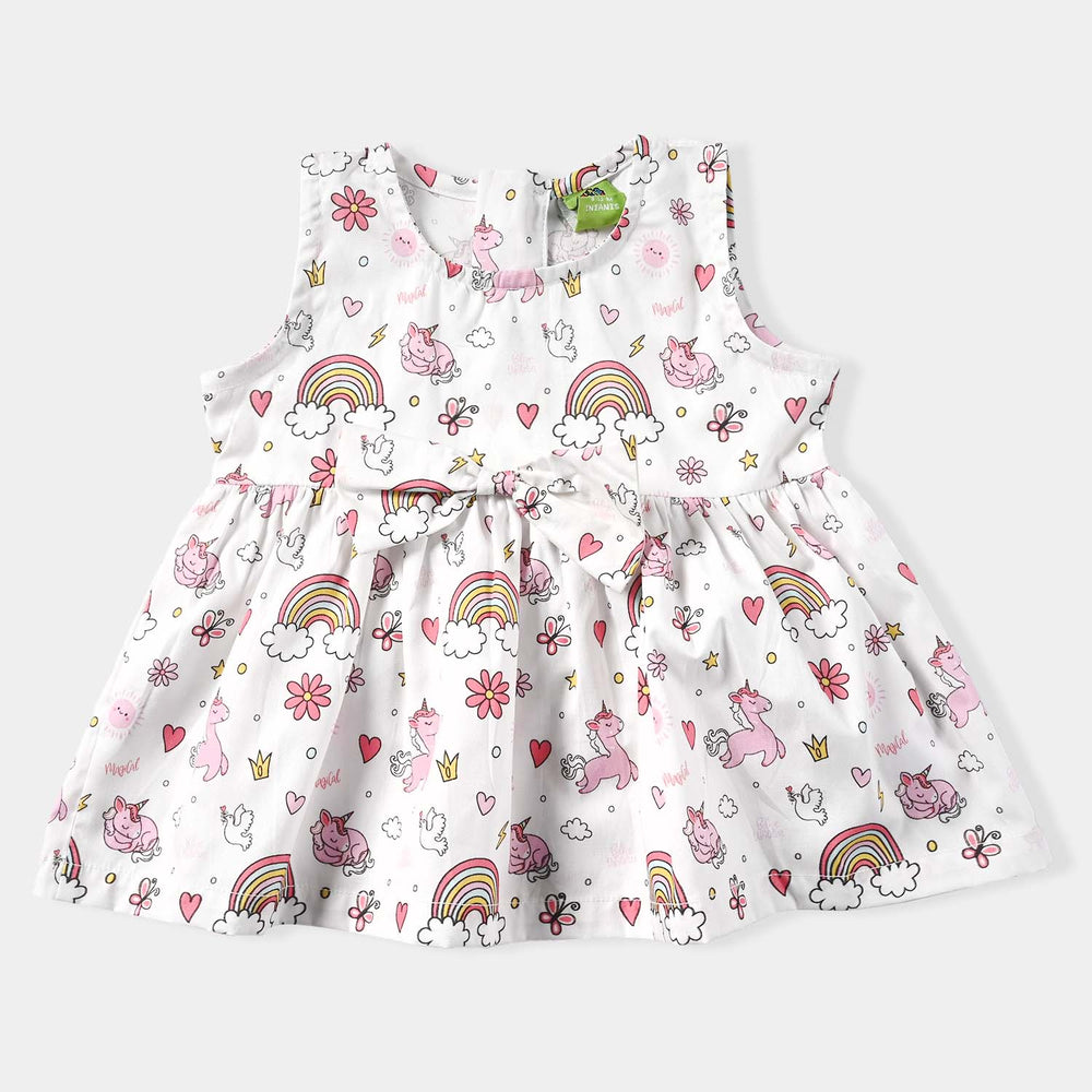Infant Girls Cotton Poplin 2PC Suit-Multi
