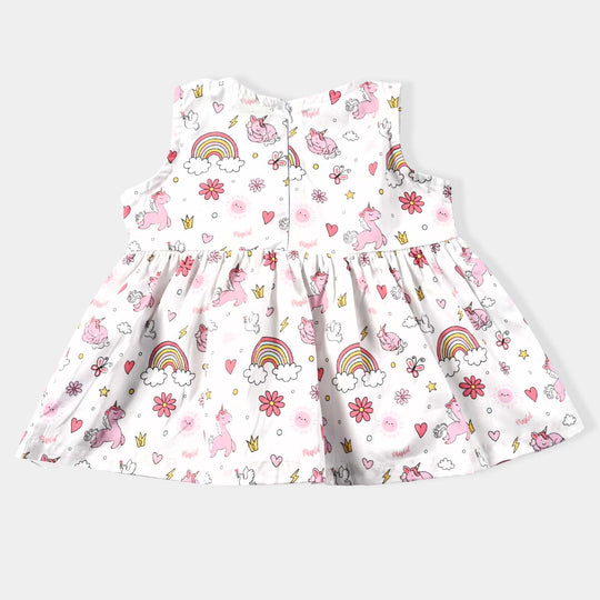 Infant Girls Cotton Poplin 2PC Suit-Multi