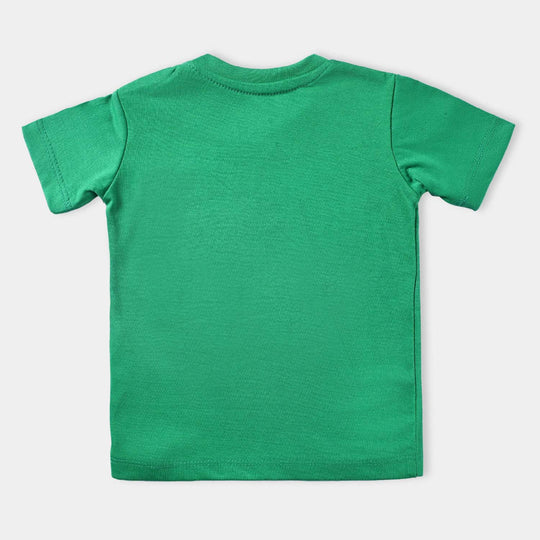 Infant Unisex T-Shirt Kids Sequins Flag-Fern Green