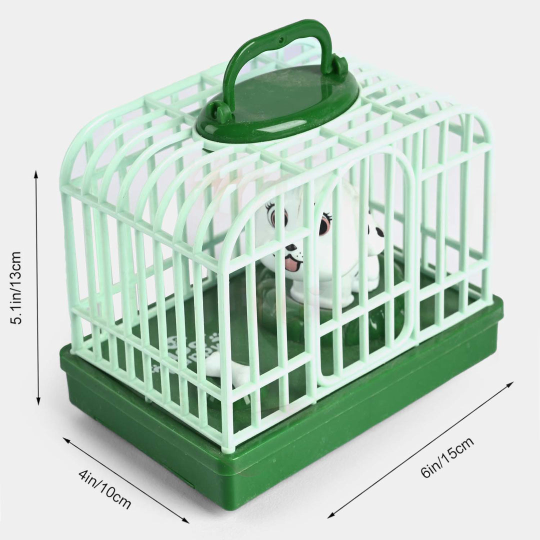 Electrical Voice Dog Cage Toy | Green