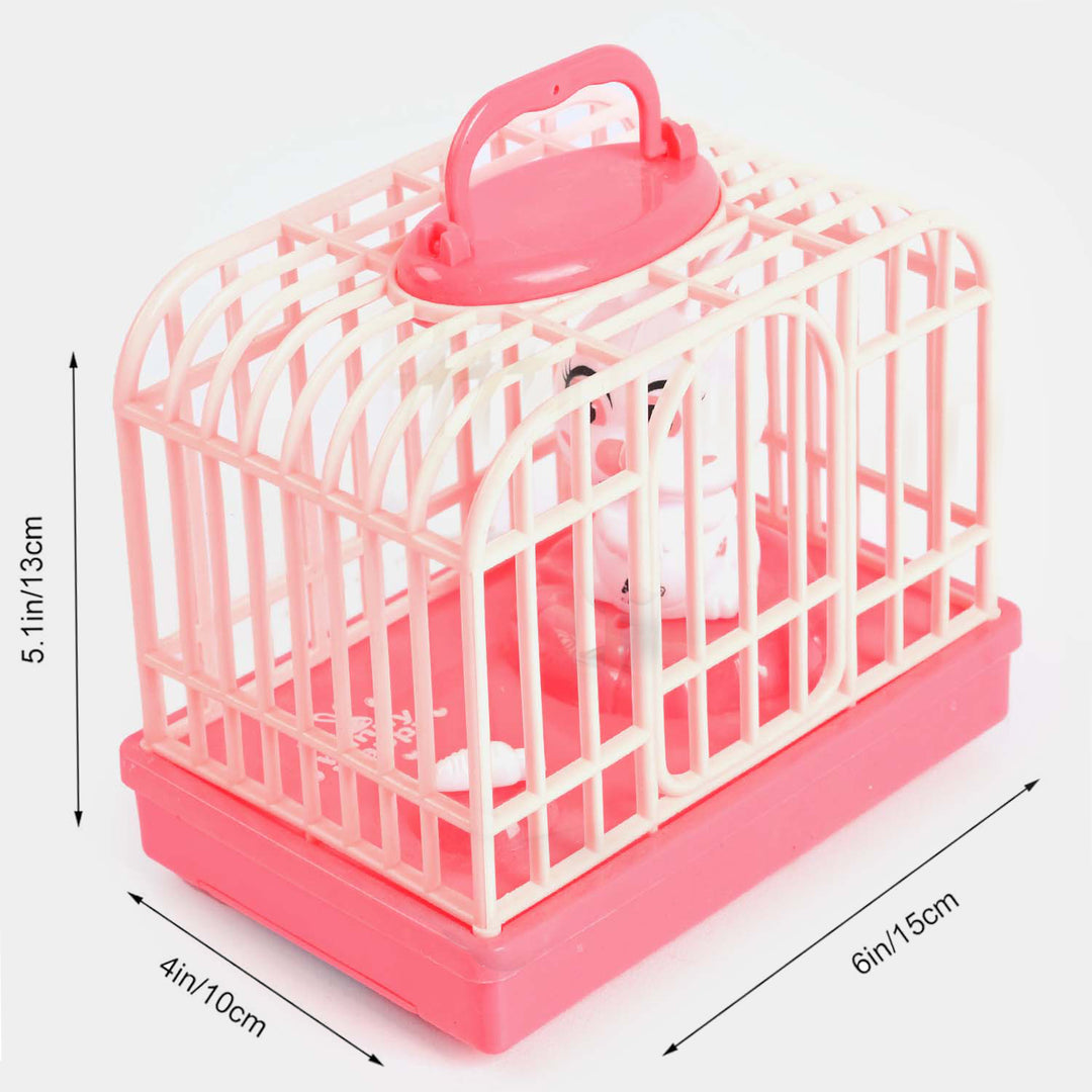 Electrical Voice Dog Cage Toy | Pink