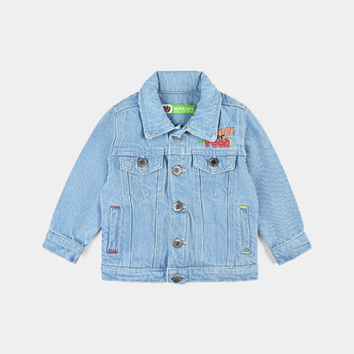 Infant Boys Denim rigid Woven Jacket Pooh-LT.Blue