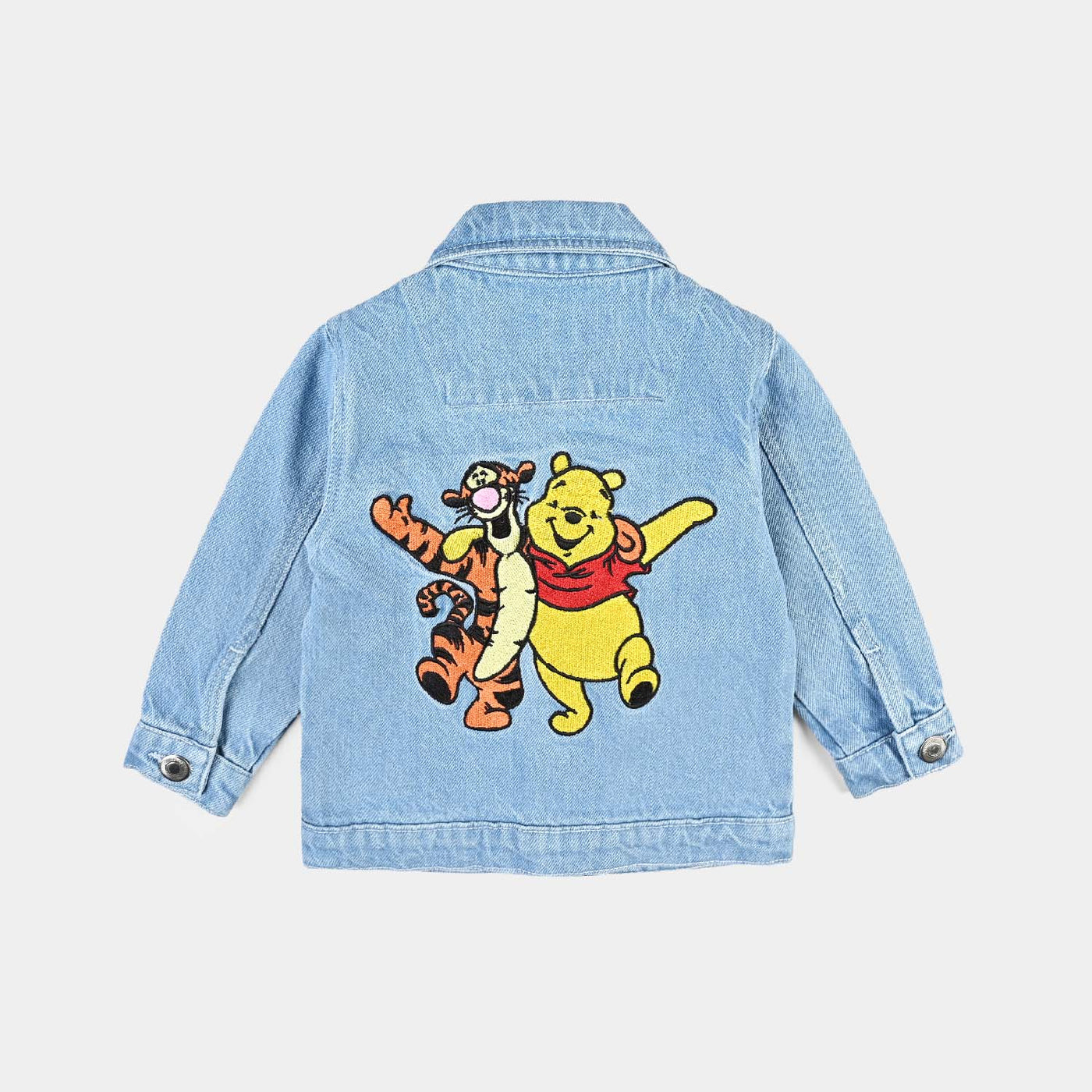 Infant Boys Denim rigid Woven Jacket Pooh-LT.Blue