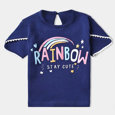 Infant Girls Cotton Interlock Knitted Suit Rainbow