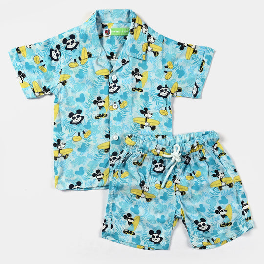 Infant Boys Viscose Suit-LT.Blue