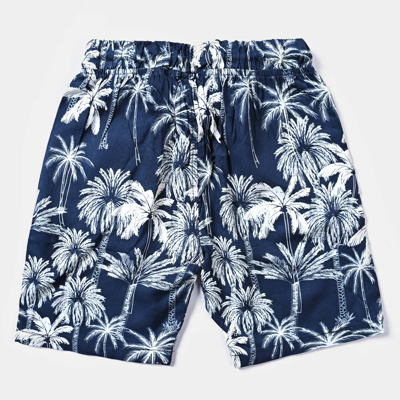 Boys Viscose Woven Suit Palm Forest-Blue/White